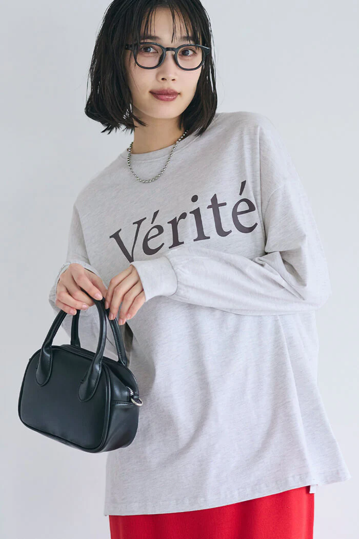コットンビッグシルエットロゴTシャツ レディース メール便不可