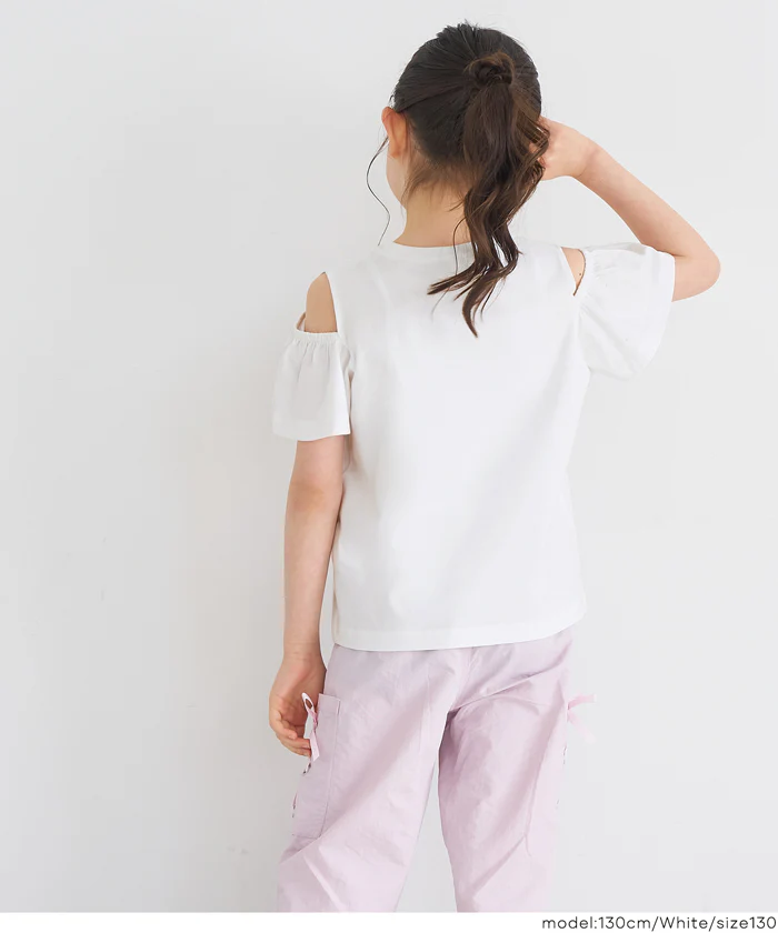 肩あきフリルTシャツ キッズ メール便可 - Image 10