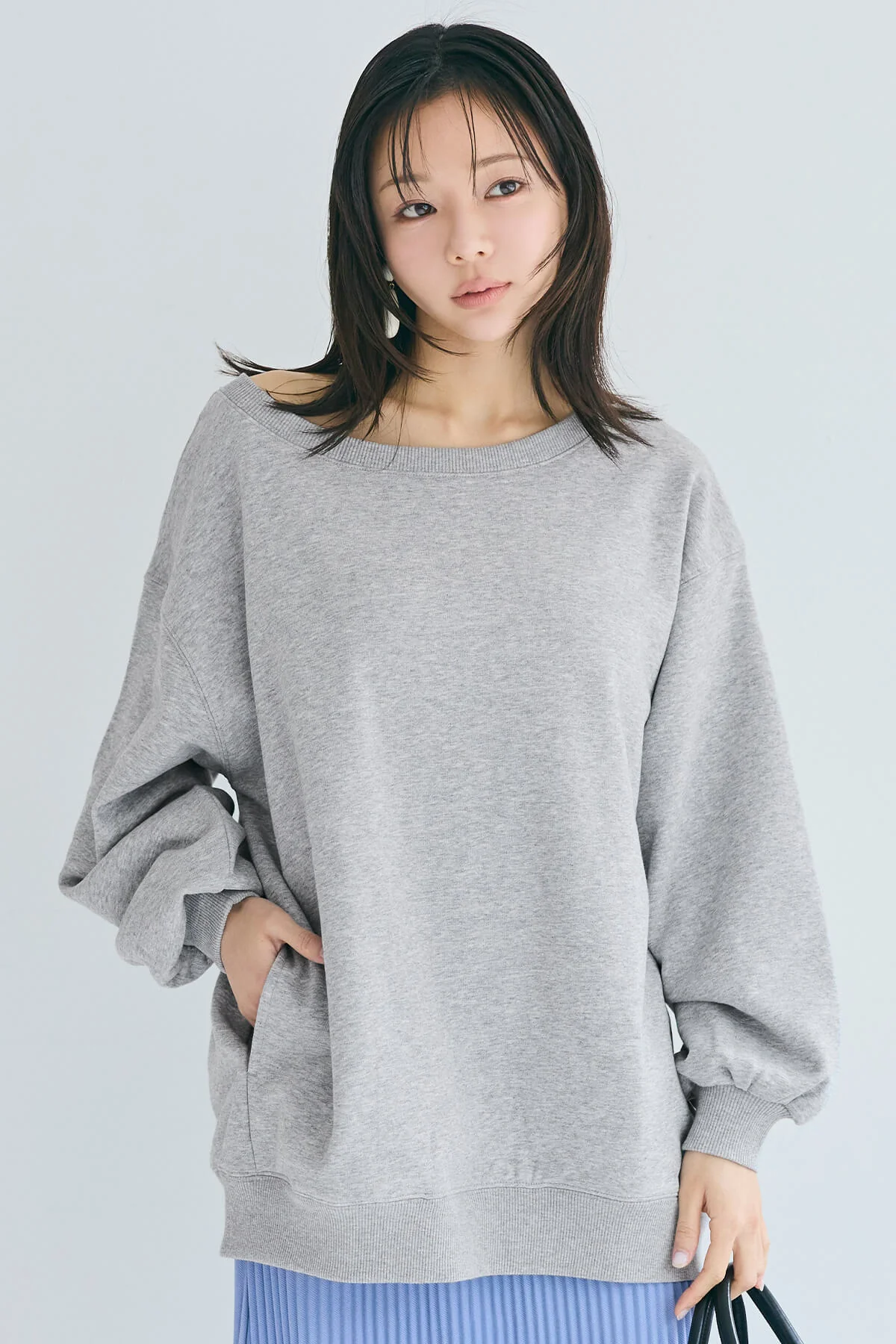セール★2990円→2490円 ワンショルダービッグスウェット レディース メール便不可