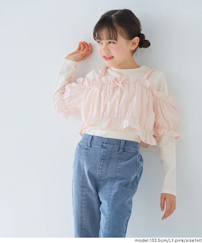 ビスチェ＆長袖Tシャツ 2点セット キッズ メール便不可 - Image 12