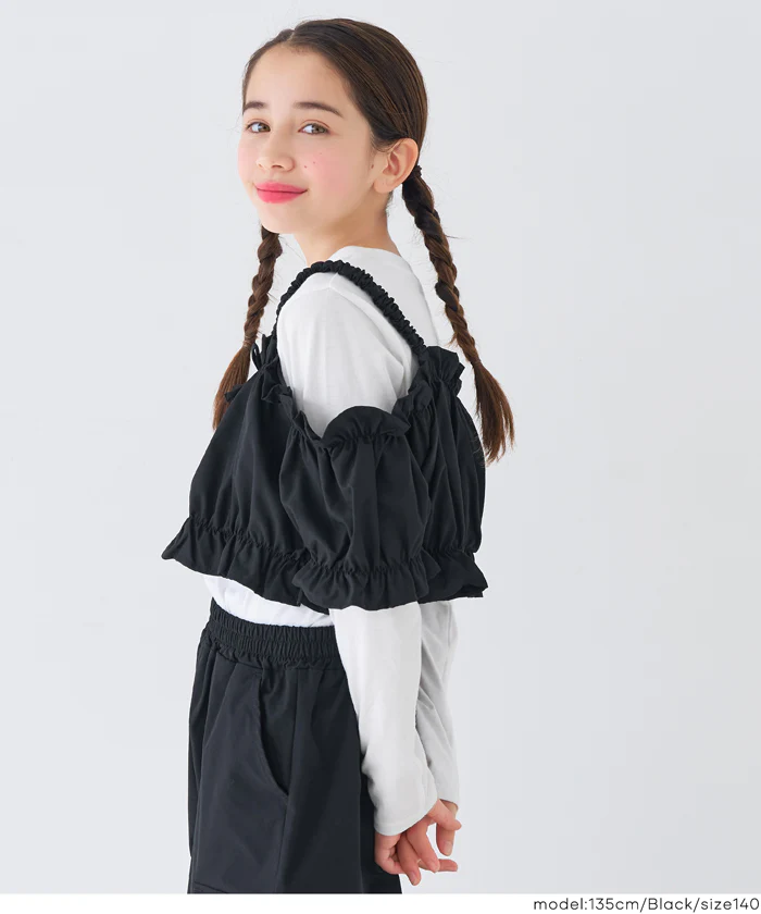 ビスチェ＆長袖Tシャツ 2点セット キッズ メール便不可 - Image 3