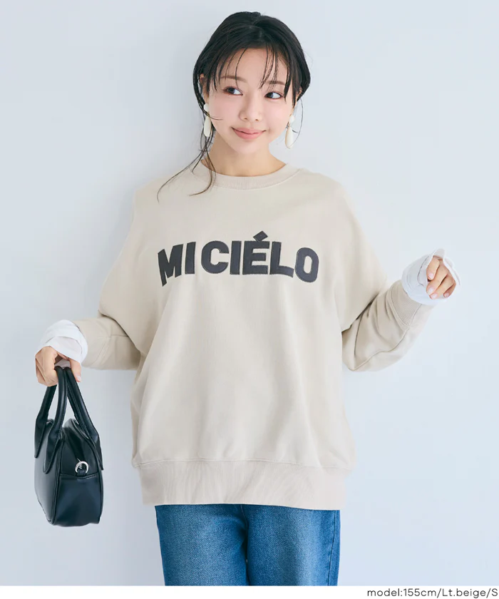 セール★2990円→1990円 ワッペン刺繍裏毛トレーナー レディース メール便不可 - Image 13