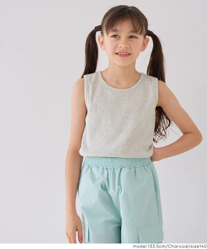 ラメプリントトップス＆タンクトップ 2点セット キッズ メール便不可 - Image 7