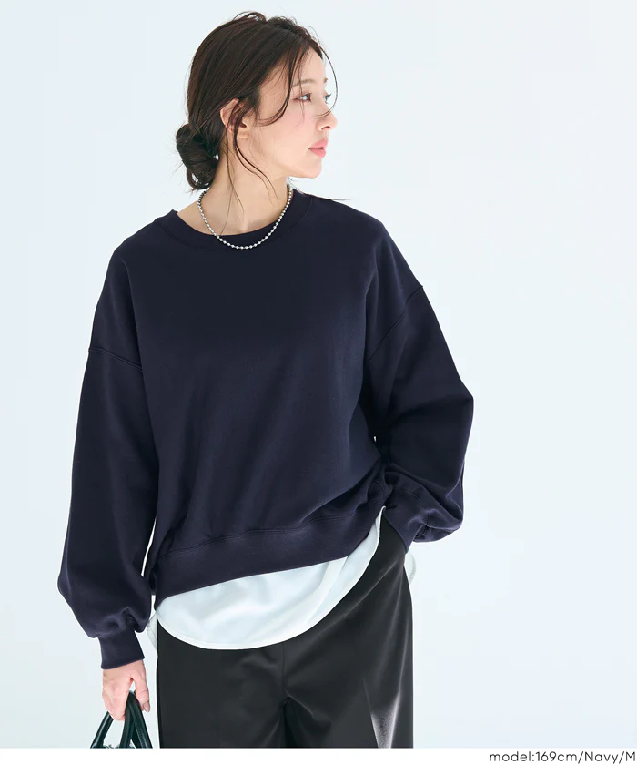 セール★2690円→1990円 裏毛ボリュームシルエットスウェット レディース メール便不可 - Image 9