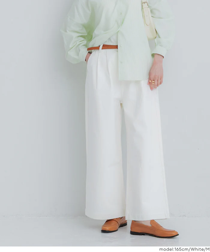 タックデニムパンツ レディース 送料無料/メール便不可 - Image 11