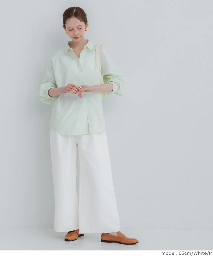タックデニムパンツ レディース 送料無料/メール便不可 - Image 8
