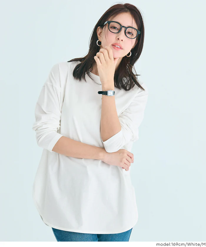 レギュラーオンスコットンサイドスリットビッグTシャツ レディース メール便不可 - Image 5
