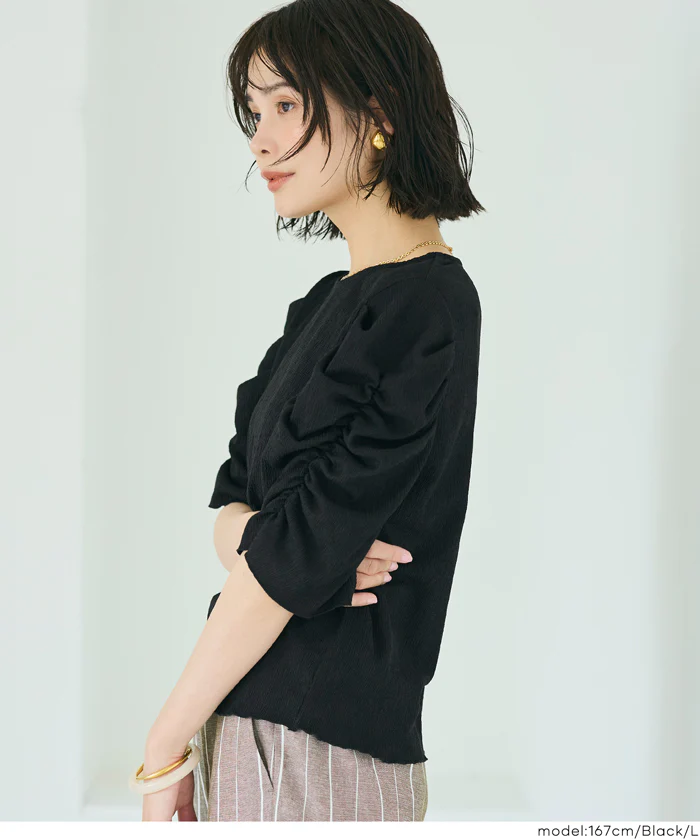 GW限定セール★ シボシャーリングトップス レディース メール便可 - Image 13