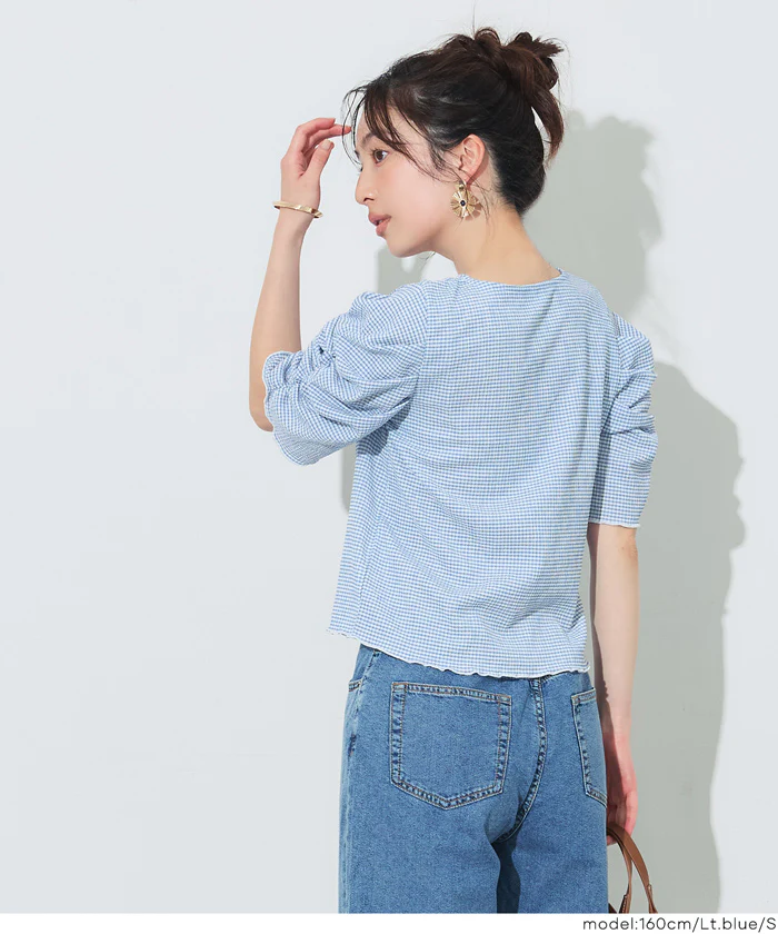 GW限定セール★ シボシャーリングトップス レディース メール便可 - Image 5