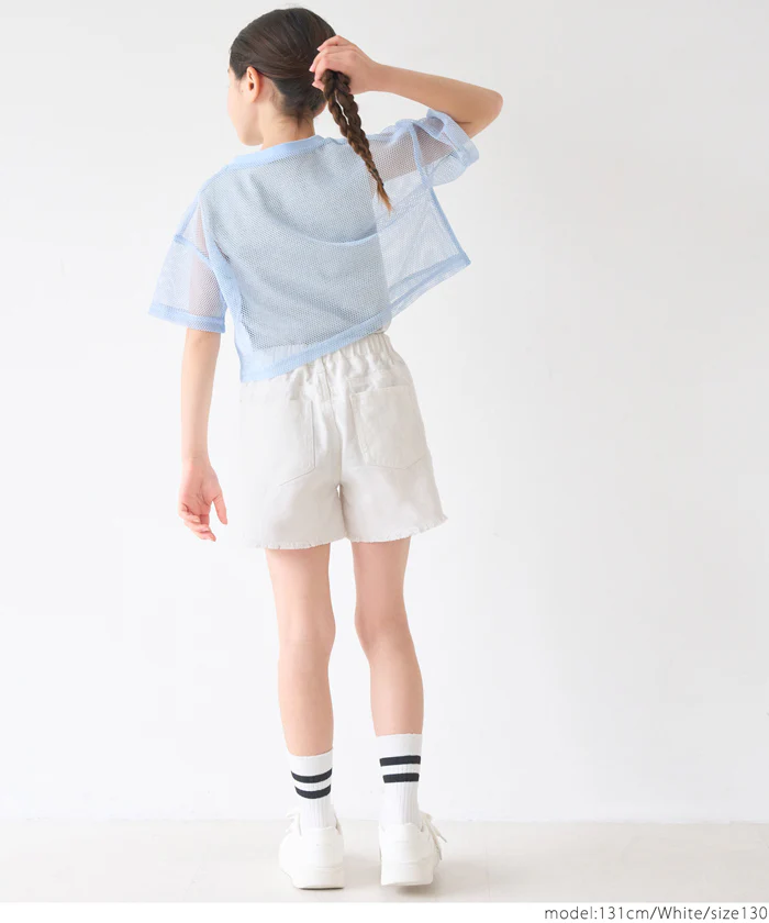 デニムダメージショートパンツ キッズ メール便不可 - Image 18