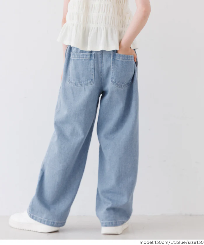 デニムハートボタンパンツ キッズ メール便不可 - Image 7