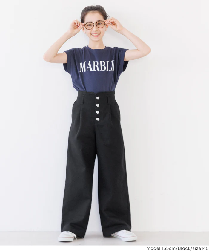 デニムハートボタンパンツ キッズ メール便不可 - Image 8