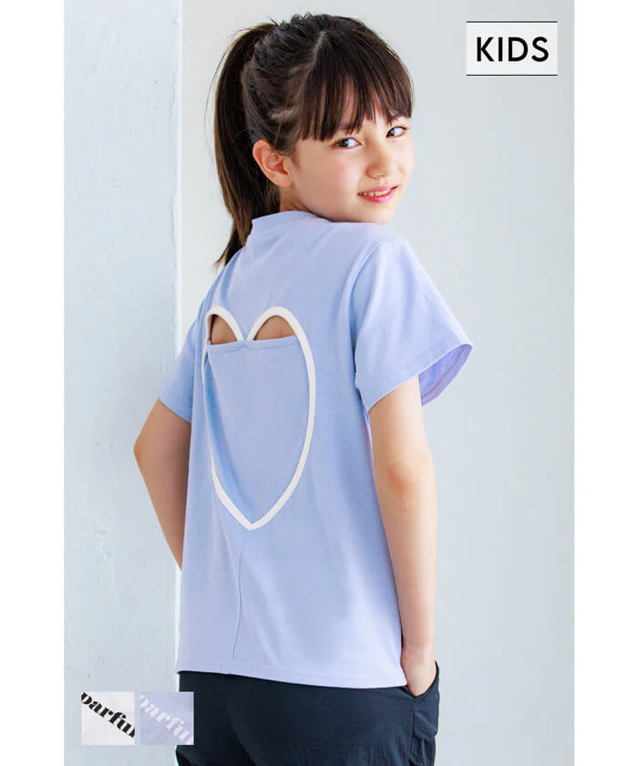 セール★1290円→550円 バックハートTシャツ キッズ メール便可