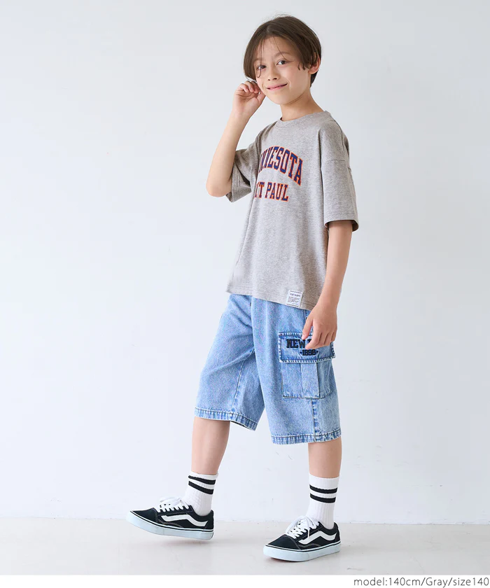 ロゴネームプリントTシャツ キッズ メール便不可 - Image 4