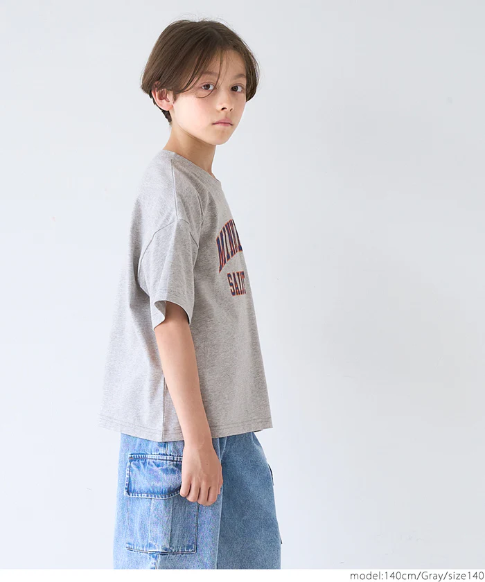 ロゴネームプリントTシャツ キッズ メール便不可 - Image 5