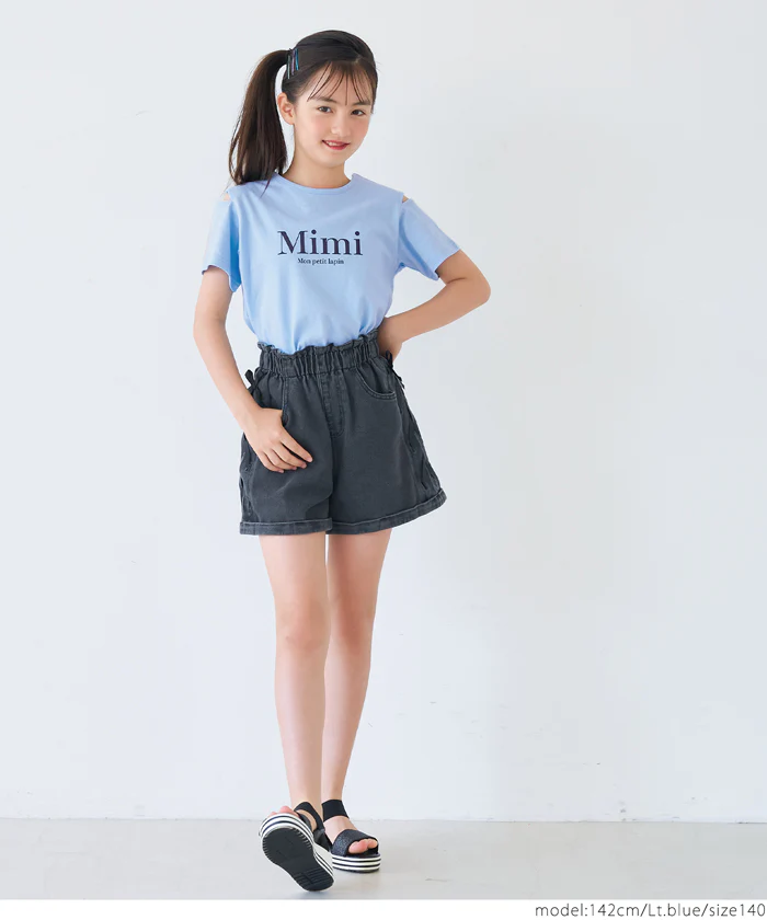 肩あきバッククロスTシャツ キッズ メール便可 - Image 8