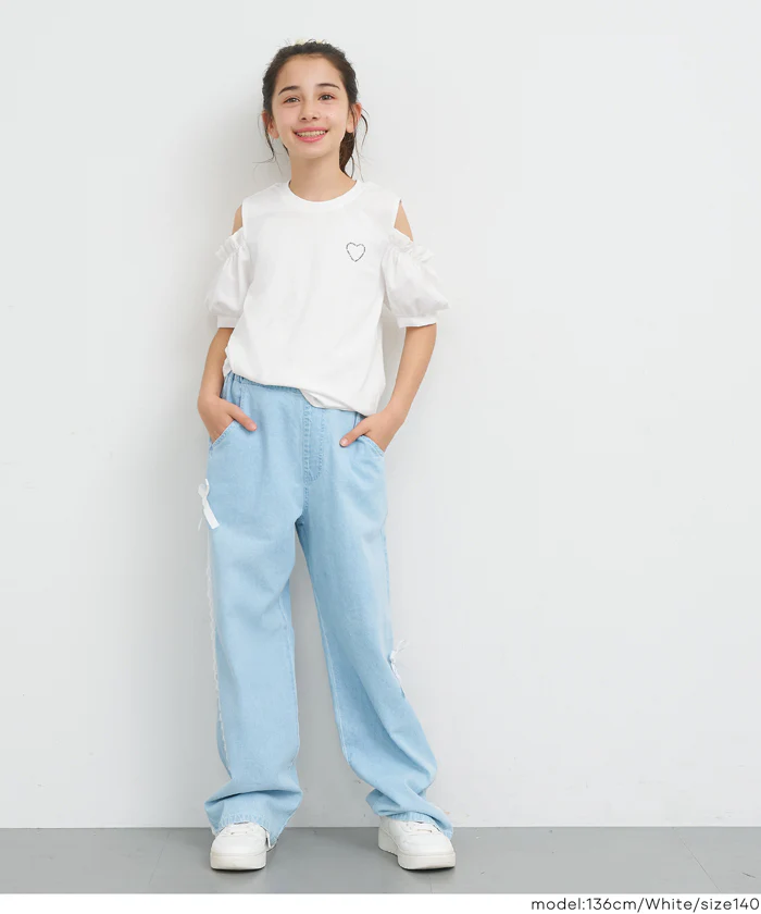 肩あきTシャツ キッズ メール便可 - Image 10