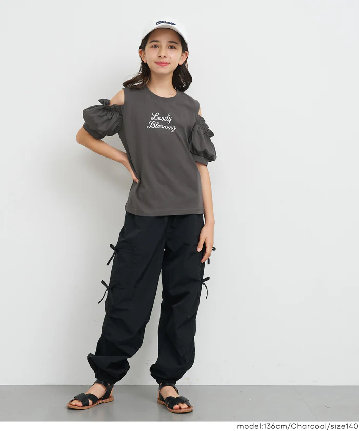 肩あきTシャツ キッズ メール便可 - Image 2