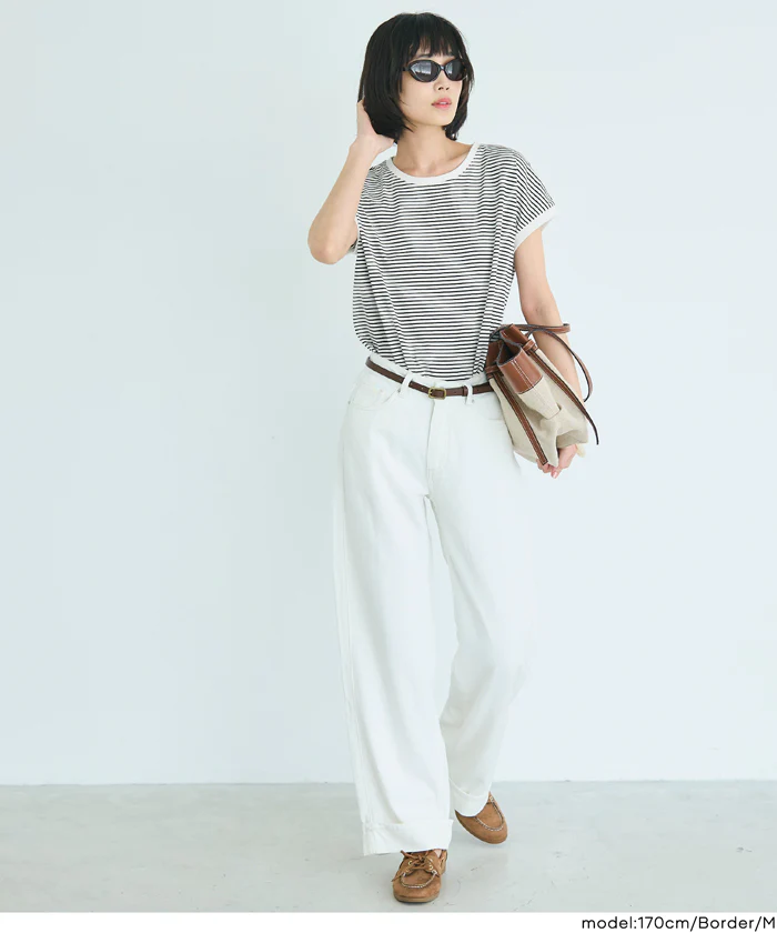 COTTON from the U.S.フレンチスリーブTシャツ レディース メール便不可 - Image 6
