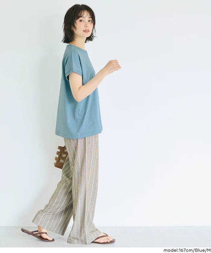 COTTON from the U.S.フレンチスリーブTシャツ レディース メール便不可 - Image 8