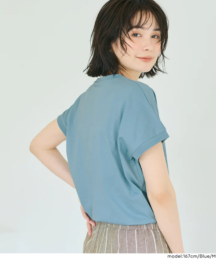COTTON from the U.S.フレンチスリーブTシャツ レディース メール便不可 - Image 9