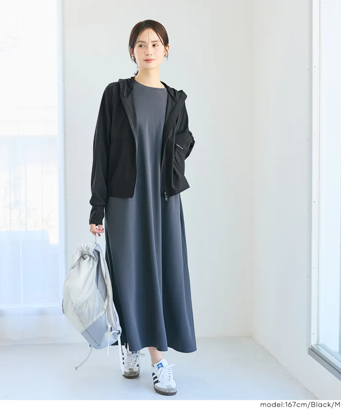 UVカットドルマンパーカー レディース メール便不可 - Image 13