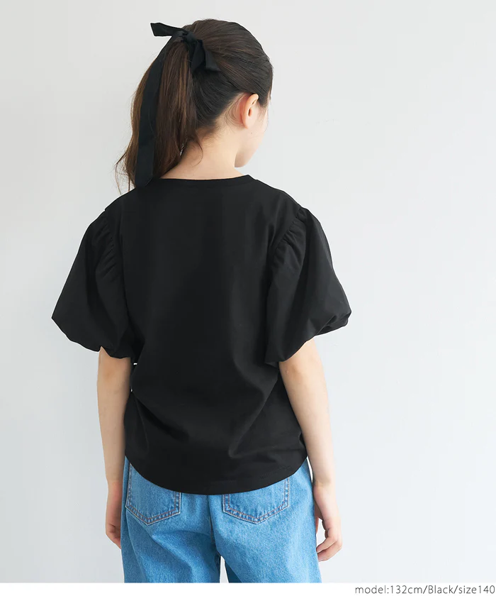 パフスリーブロゴトップス キッズ メール便不可 - Image 7