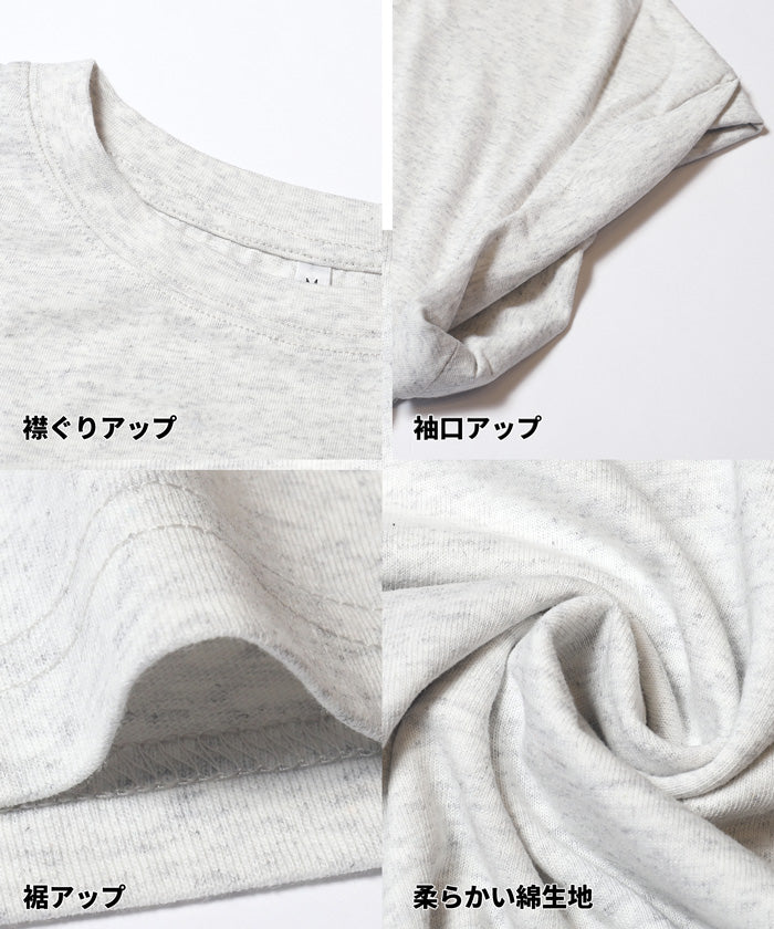レギュラーウェイトロールアップロゴTシャツ レディース メール便可 - Image 22