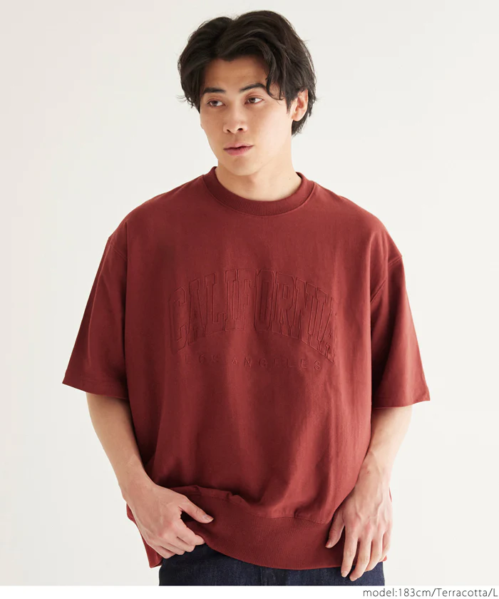 セール★1990円→1690円 アーチロゴ刺繍スウェットT メンズ メール便不可 - Image 13