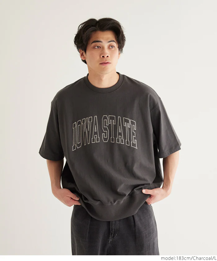 セール★1990円→1690円 アーチロゴ刺繍スウェットT メンズ メール便不可 - Image 6