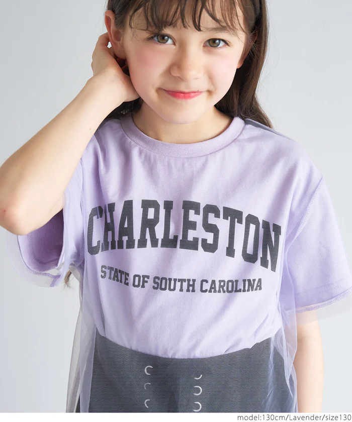 セール★1490円→990円 チュールレイヤードTシャツ キッズ メール便不可 - Image 11