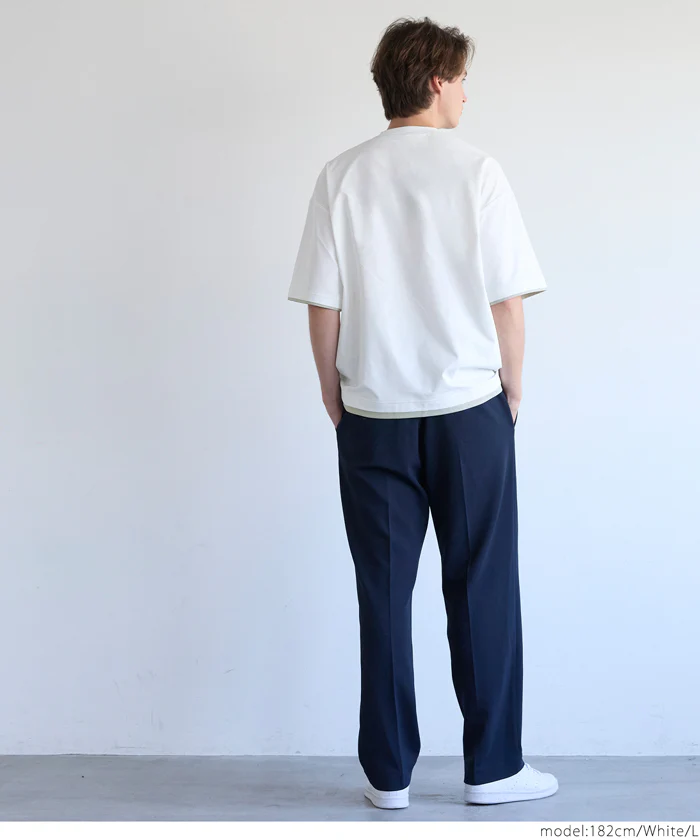 EAZY TEX フェイクレイヤードTシャツ メンズ メール便不可 - Image 5