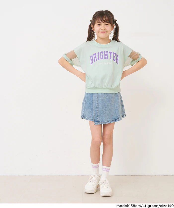 袖シアーロゴTシャツ キッズ メール便可 - Image 10