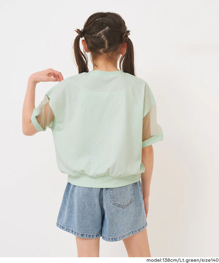 袖シアーロゴTシャツ キッズ メール便可 - Image 11