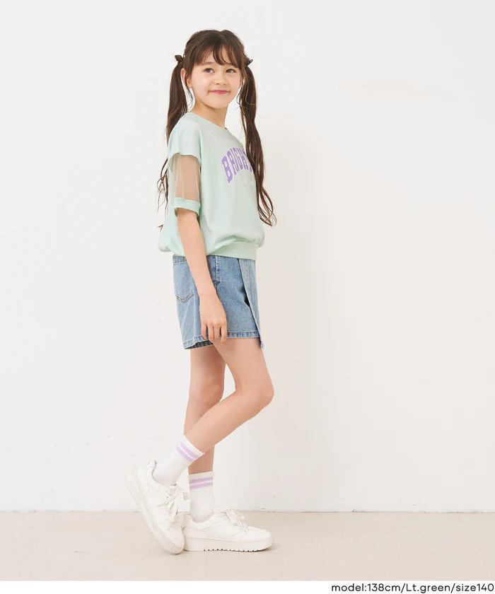 袖シアーロゴTシャツ キッズ メール便可 - Image 13