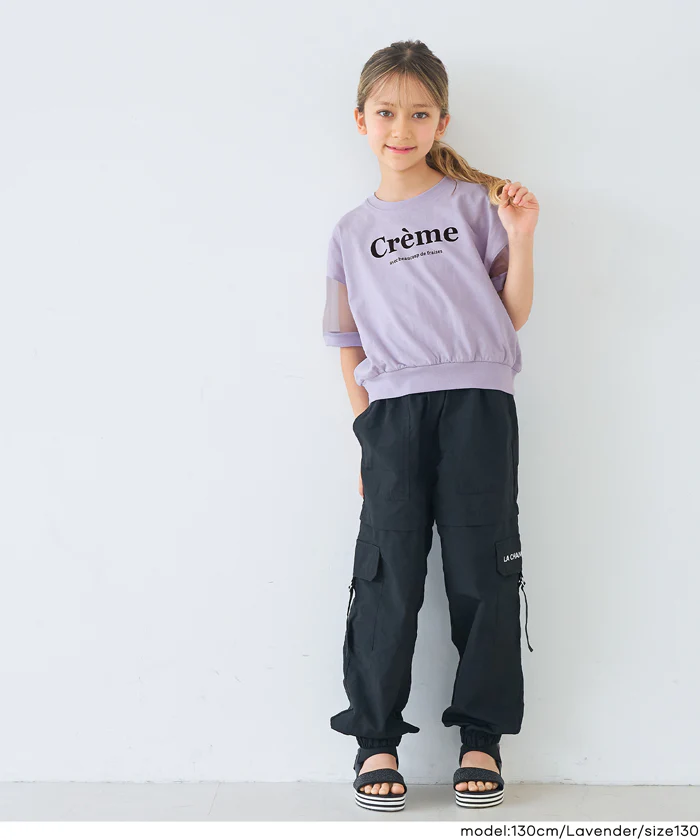 袖シアーロゴTシャツ キッズ メール便可 - Image 16