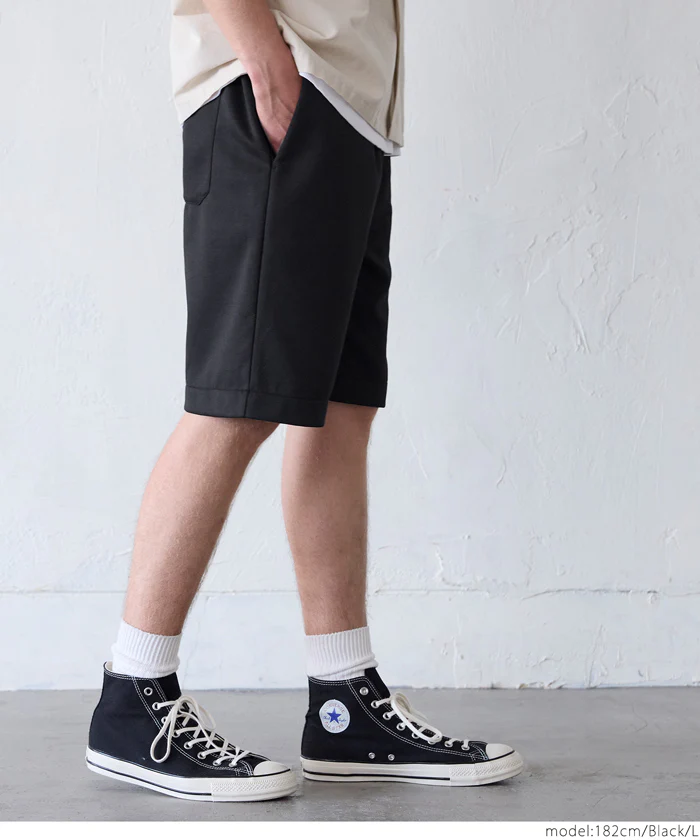 ストレッチダンボールニットショートパンツ メンズ メール便不可 - Image 3