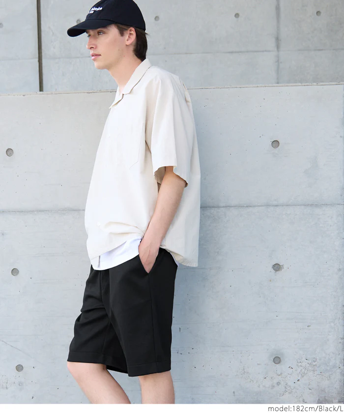ストレッチダンボールニットショートパンツ メンズ メール便不可 - Image 6