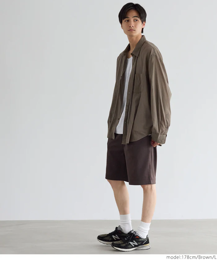 ストレッチダンボールニットショートパンツ メンズ メール便不可 - Image 8