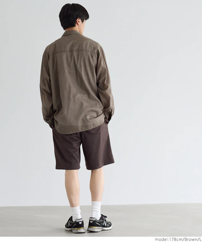 ストレッチダンボールニットショートパンツ メンズ メール便不可 - Image 9