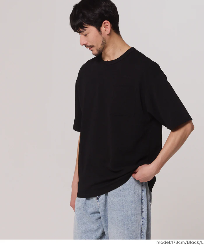 セール★1490円→1290円エンボスポケットTシャツ メンズ メール便不可 - Image 8