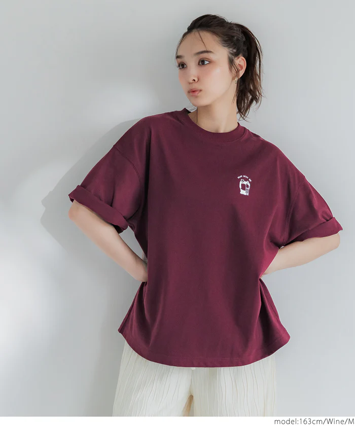 ワンポイント刺繍Tシャツ メンズ レディース メール便不可 - Image 8