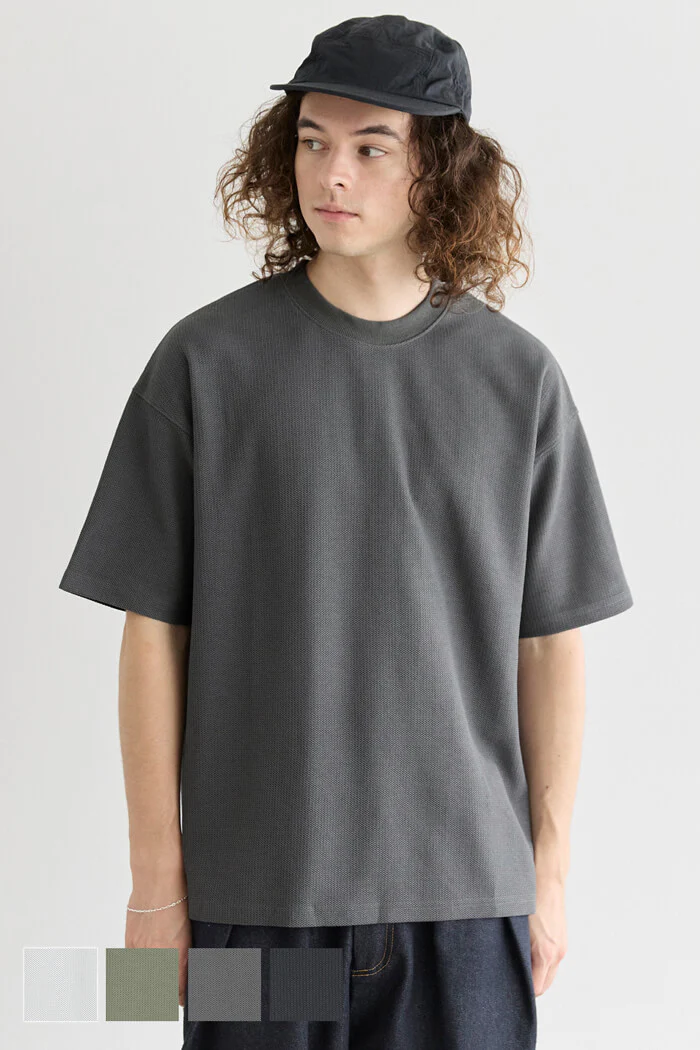 セール★1290円→990円 鹿の子Tシャツ メンズ メール便不可