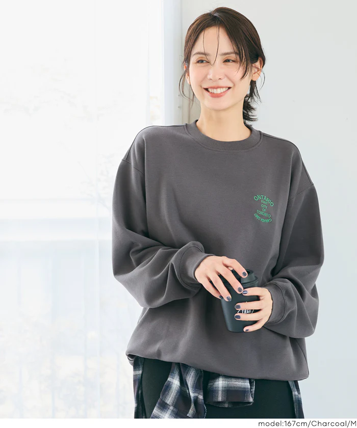 セール★2490円→1990円 ソフトジャージー刺繍プルオーバー メンズ レディース メール便不可 - Image 4