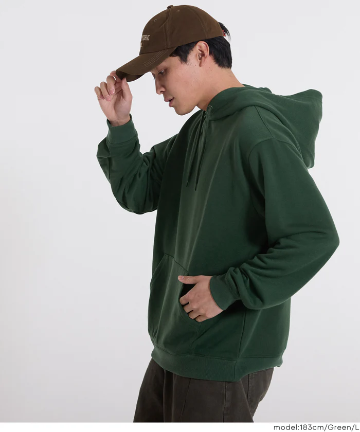 EAZY TEX ポリエステル裏毛ベーシックプルパーカー メンズ レディース メール便不可 - Image 16