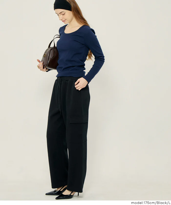 スウェットワイドカーゴパンツ メンズ レディース メール便不可 - Image 12