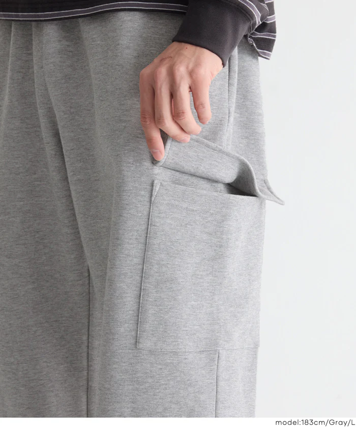 スウェットワイドカーゴパンツ メンズ レディース メール便不可 - Image 8