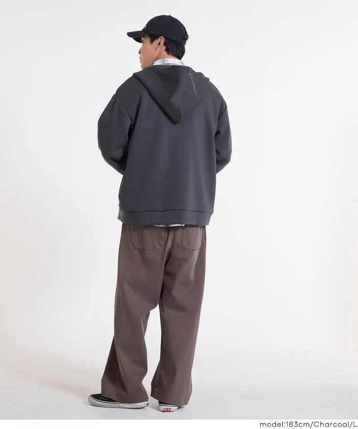 ソフトジャージーワイドZIPパーカー メンズ レディース メール便不可 - Image 5
