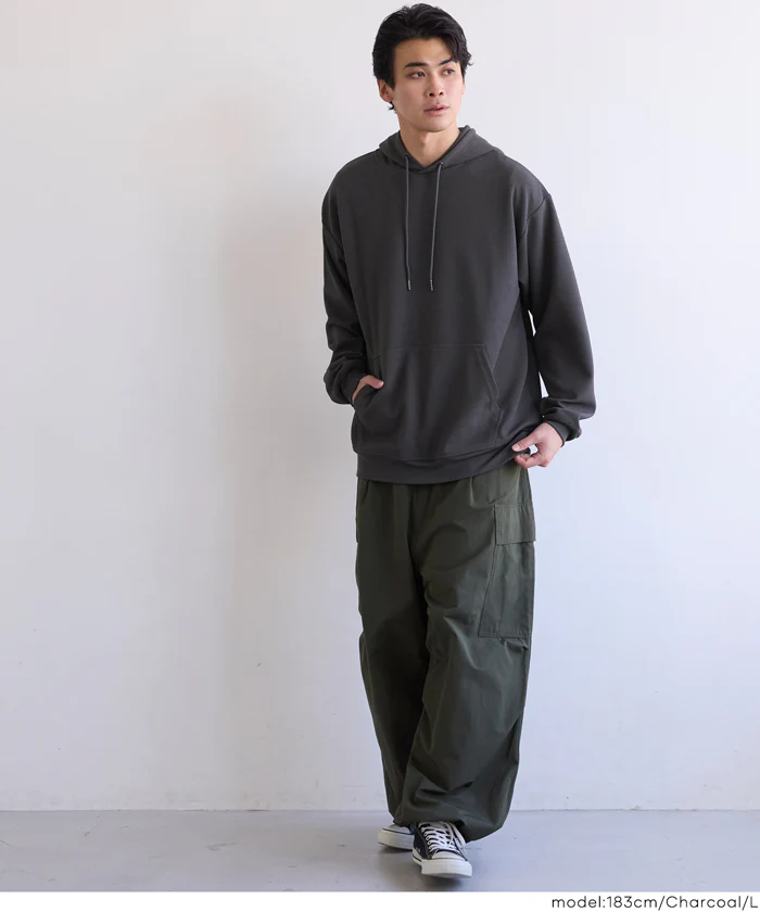 エンボスワイドプルパーカー メンズ メール便不可 - Image 18