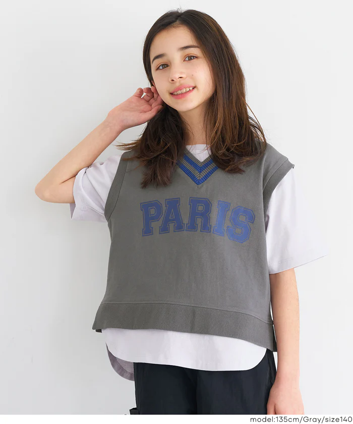 ベストレイヤードTシャツ キッズ メール便不可 - Image 11